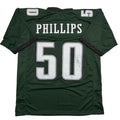 Autographed/Signed Jaelan Phillips Philadelphia Midnight Green Football Jersey PSA/DNA COA