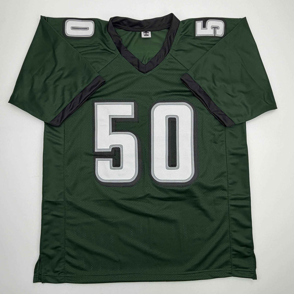 Autographed/Signed Jaelan Phillips Philadelphia Midnight Green Football Jersey PSA/DNA COA