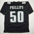Autographed/Signed Jaelan Phillips Philadelphia Black Football Jersey PSA/DNA COA