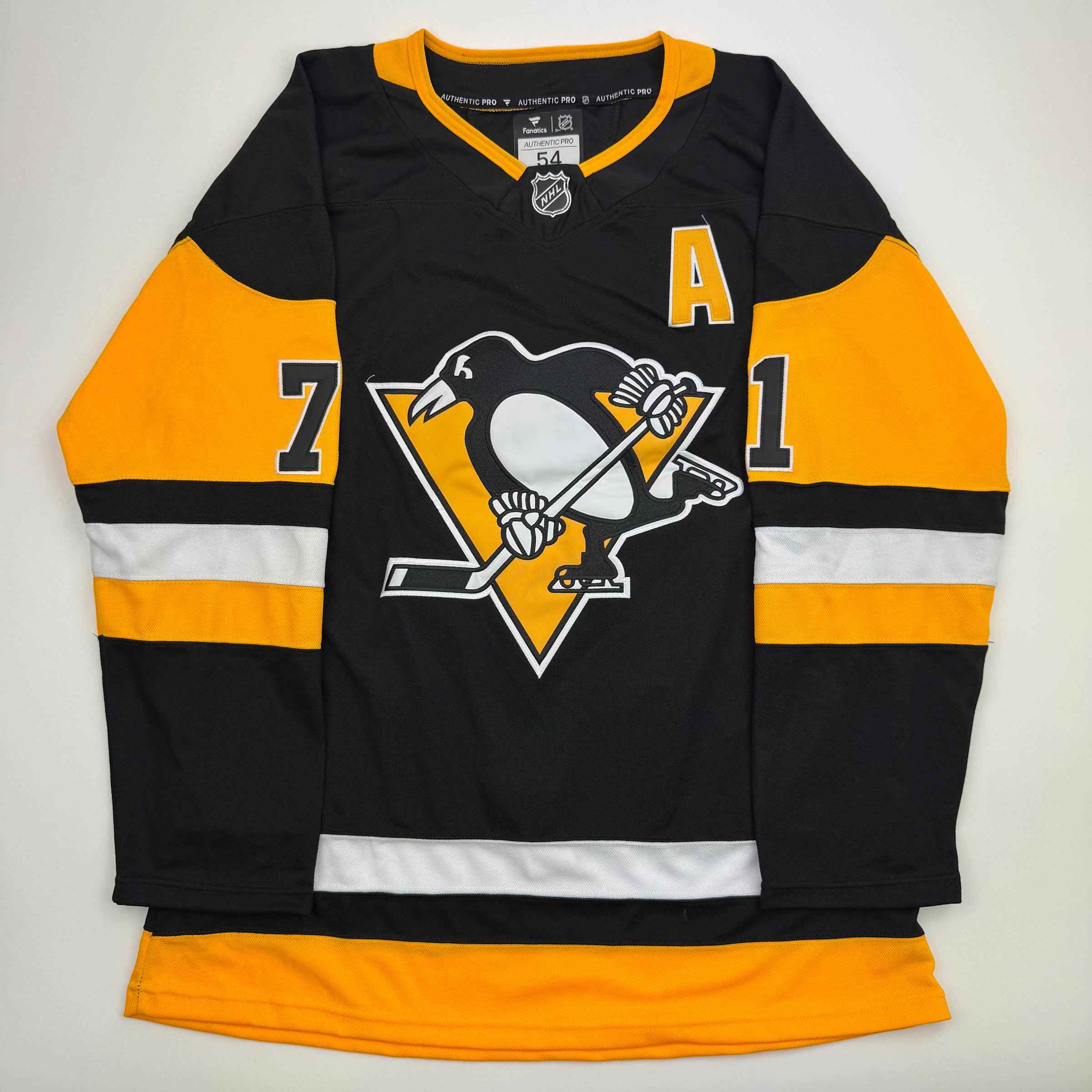 Autographed/Signed Evgeni Malkin Pittsburgh Penguins Authentic Black Hockey Jersey Fanatics COA