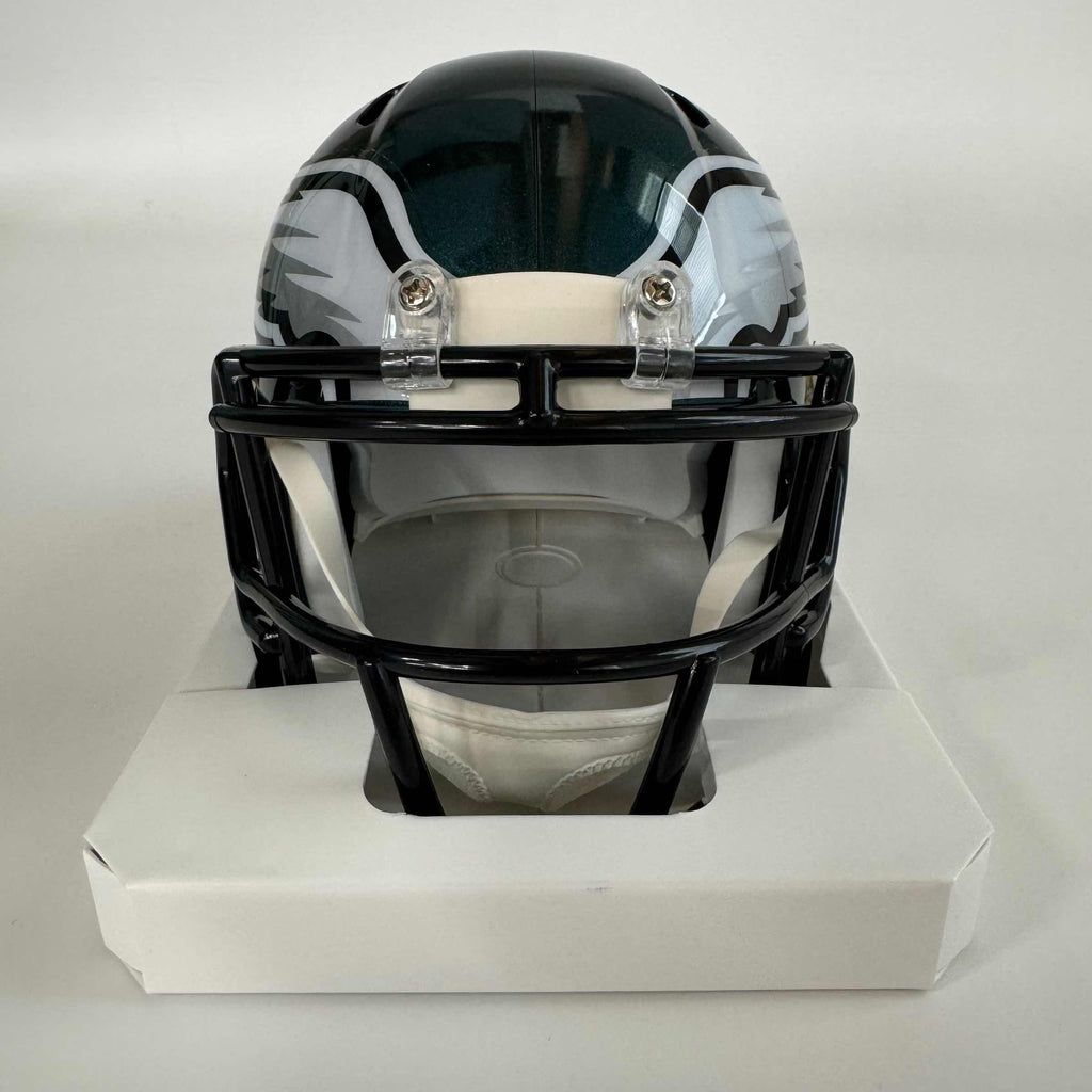 Autographed/Signed Fletcher Cox Philadelphia Eagles Mini Football Helmet Beckett COA