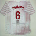 Autographed/Signed Ryan Howard Philadelphia Pinstripe Baseball Jersey JSA COA