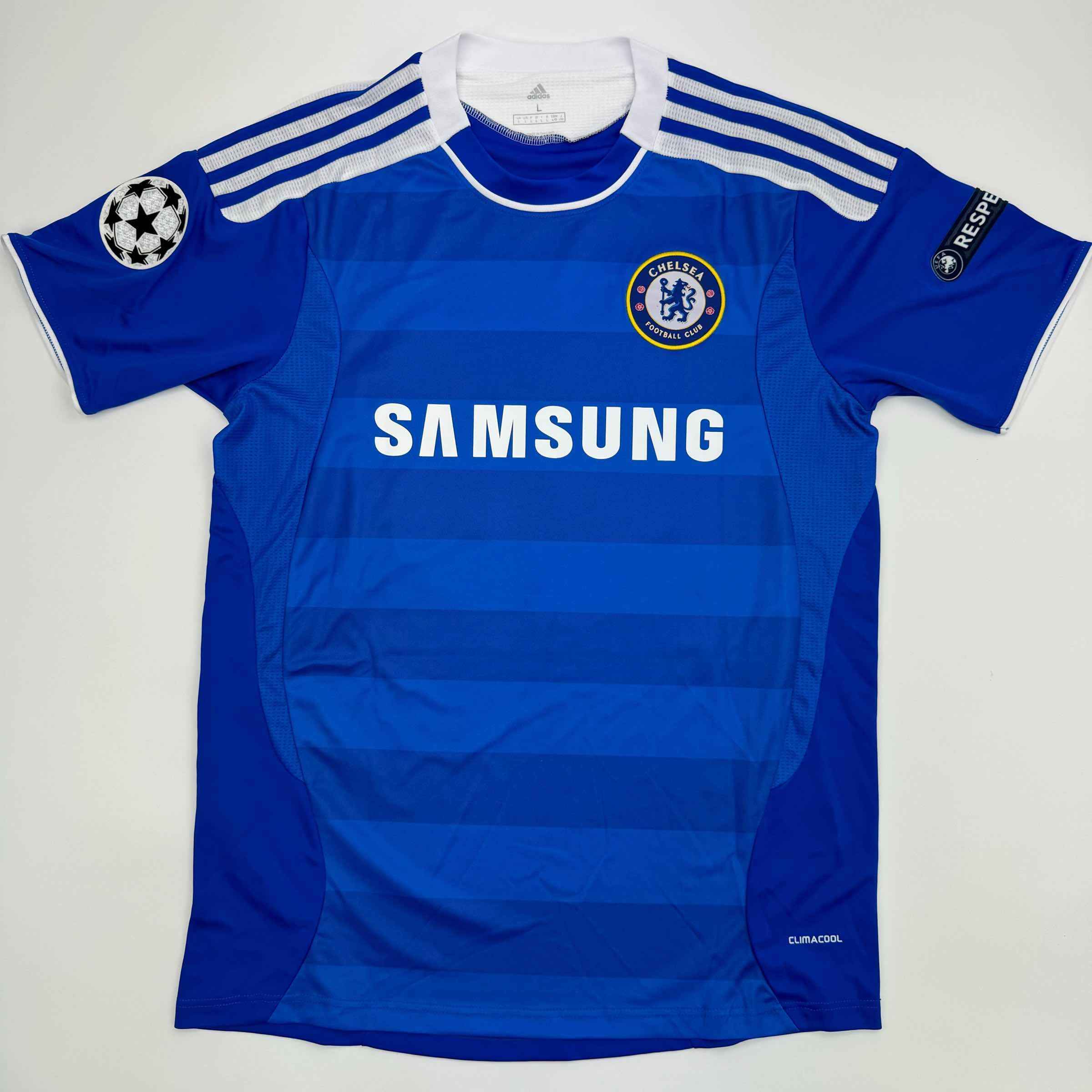 Autographed/Signed John Terry Chelsea FC 2012 Final Blue Soccer Futbol Jersey Beckett BAS COA
