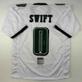 Autographed/Signed D'Andre Swift Philadelphia White Football Jersey JSA COA