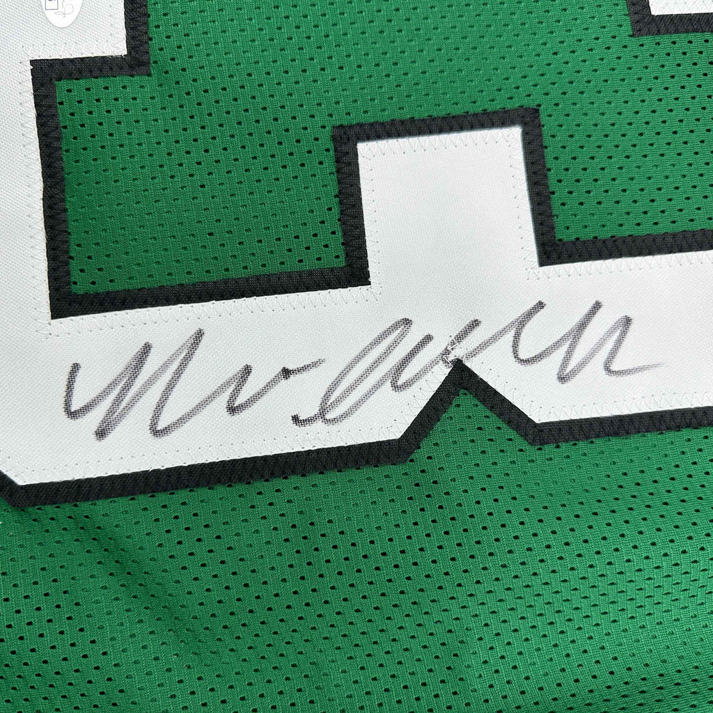 Autographed/Signed Nolan Smith Jr. Philadelphia Kelly Green Football Jersey JSA COA