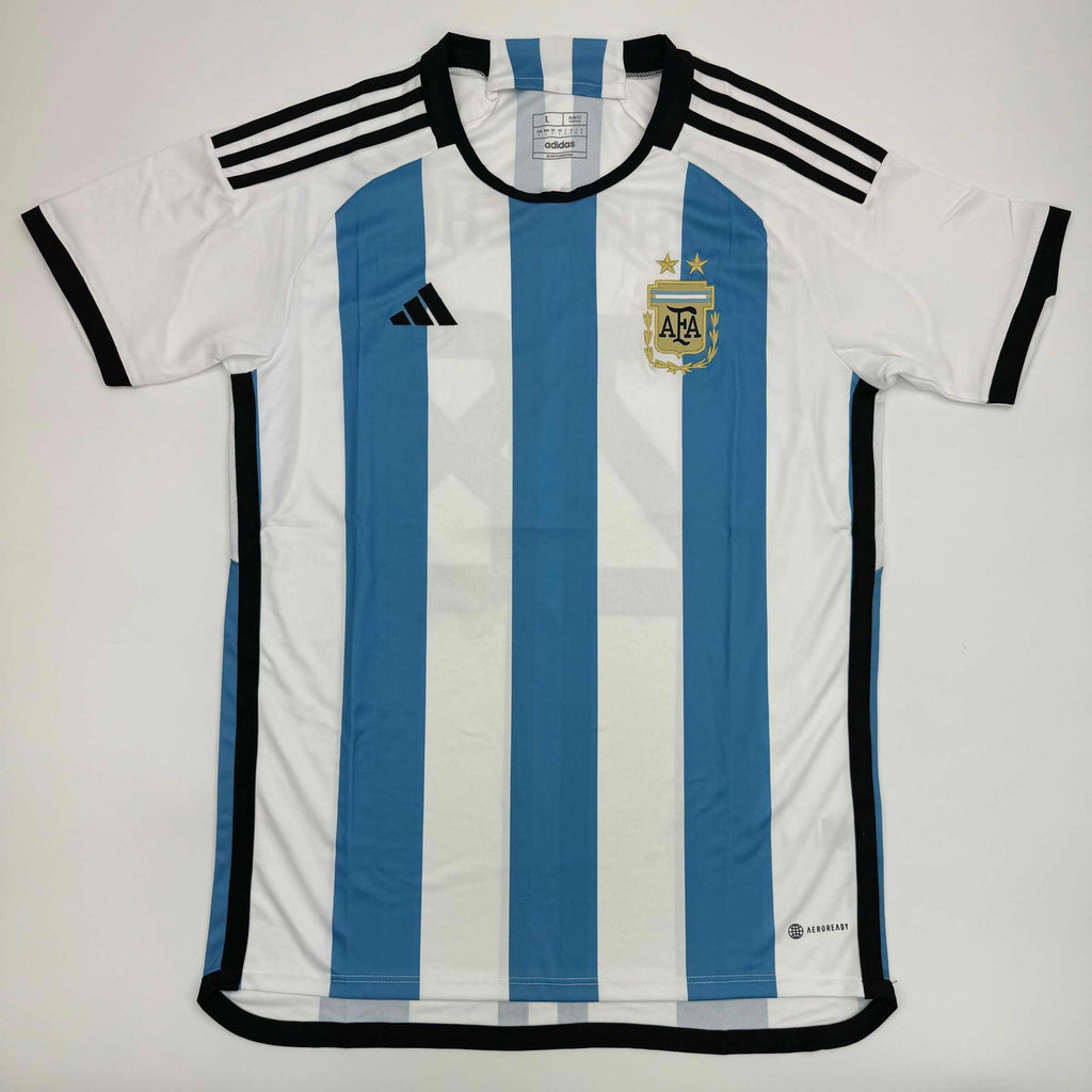 Autographed/Signed Alejandro Garnacho Argentina Blue Soccer Futbol Jersey Beckett BAS COA