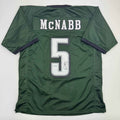 Autographed/Signed Donovan McNabb Philadelphia Green Football Jersey Beckett BAS COA