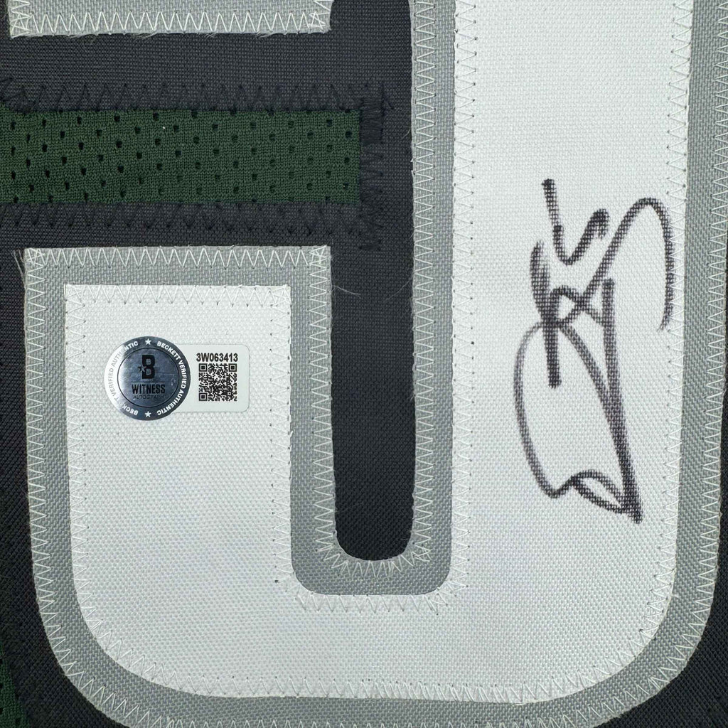 Autographed/Signed Donovan McNabb Philadelphia Green Football Jersey Beckett BAS COA