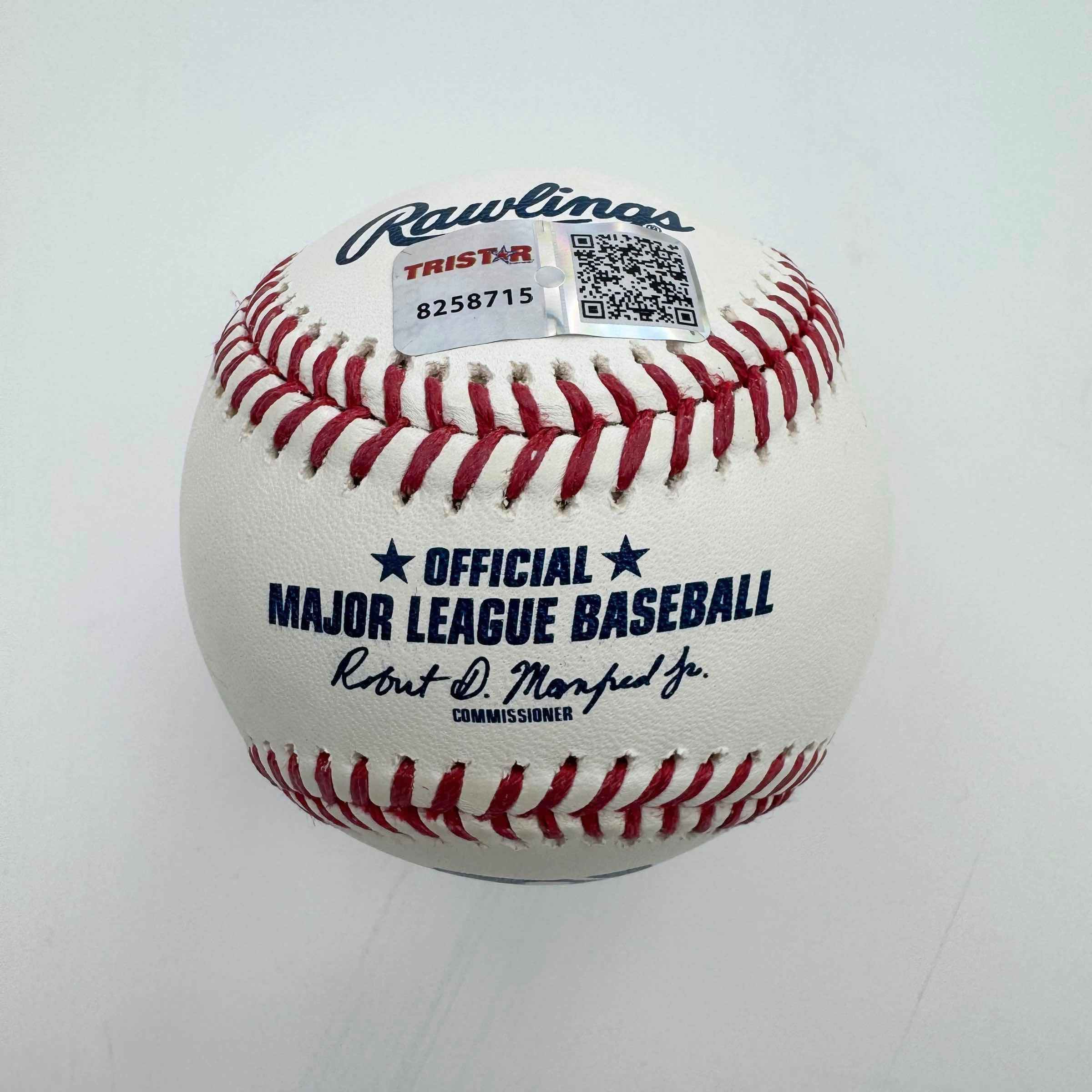 Autographed/Signed Jeff Bagwell Houston Astros Rawlings Official Major League Baseball ROML Tristar COA
