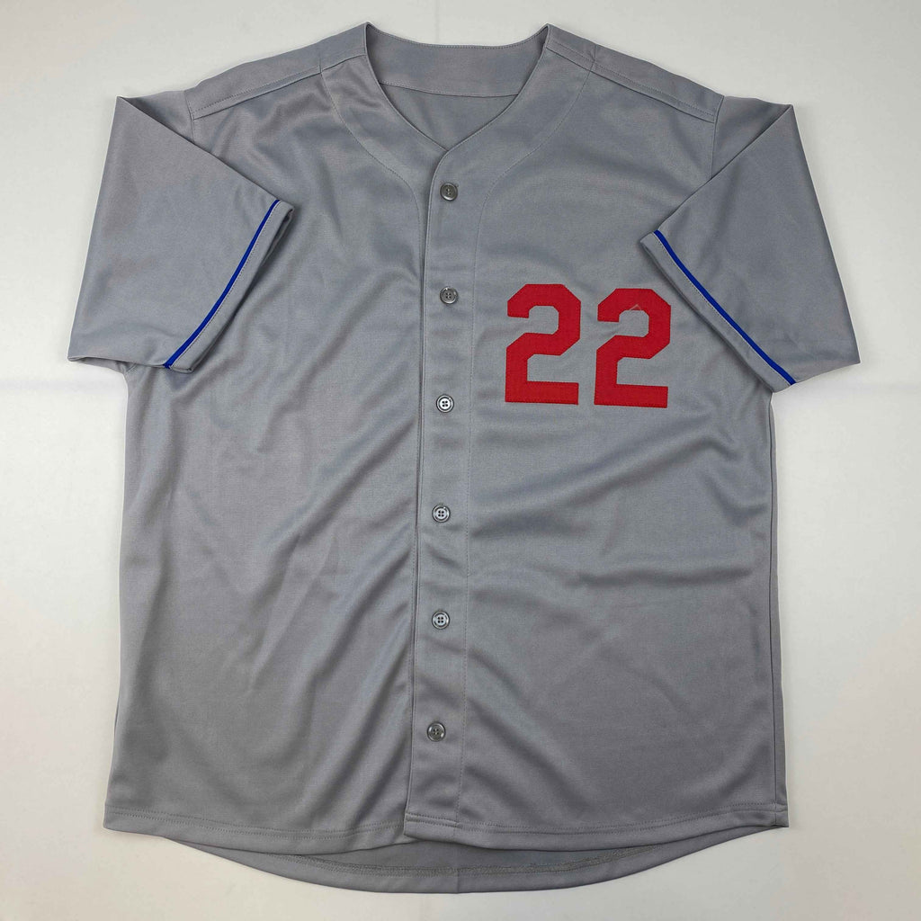 Autographed/Signed Clayton Kershaw Los Angeles LA Grey Baseball Jersey Beckett BAS COA