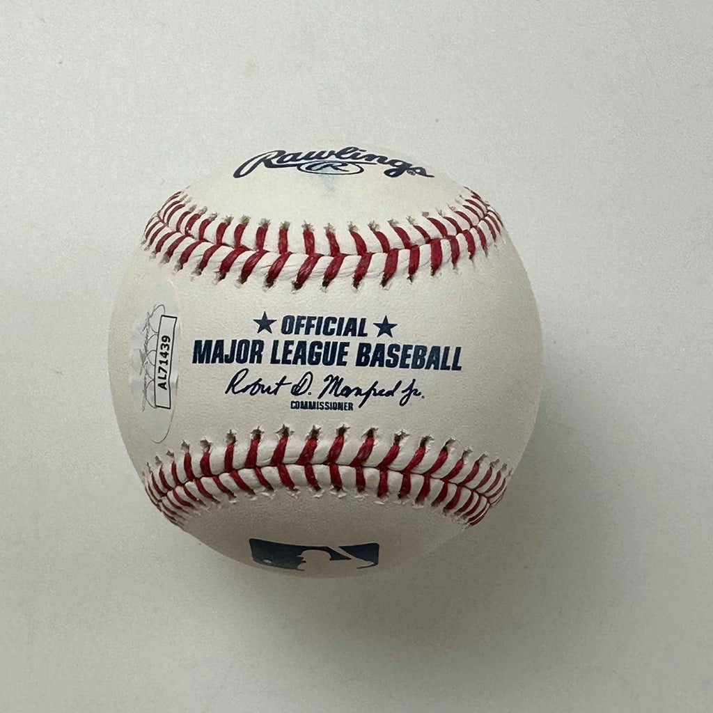 Autographed/Signed Jose Ramirez Rawlings Official Major League ROML Baseball JSA COA Auto