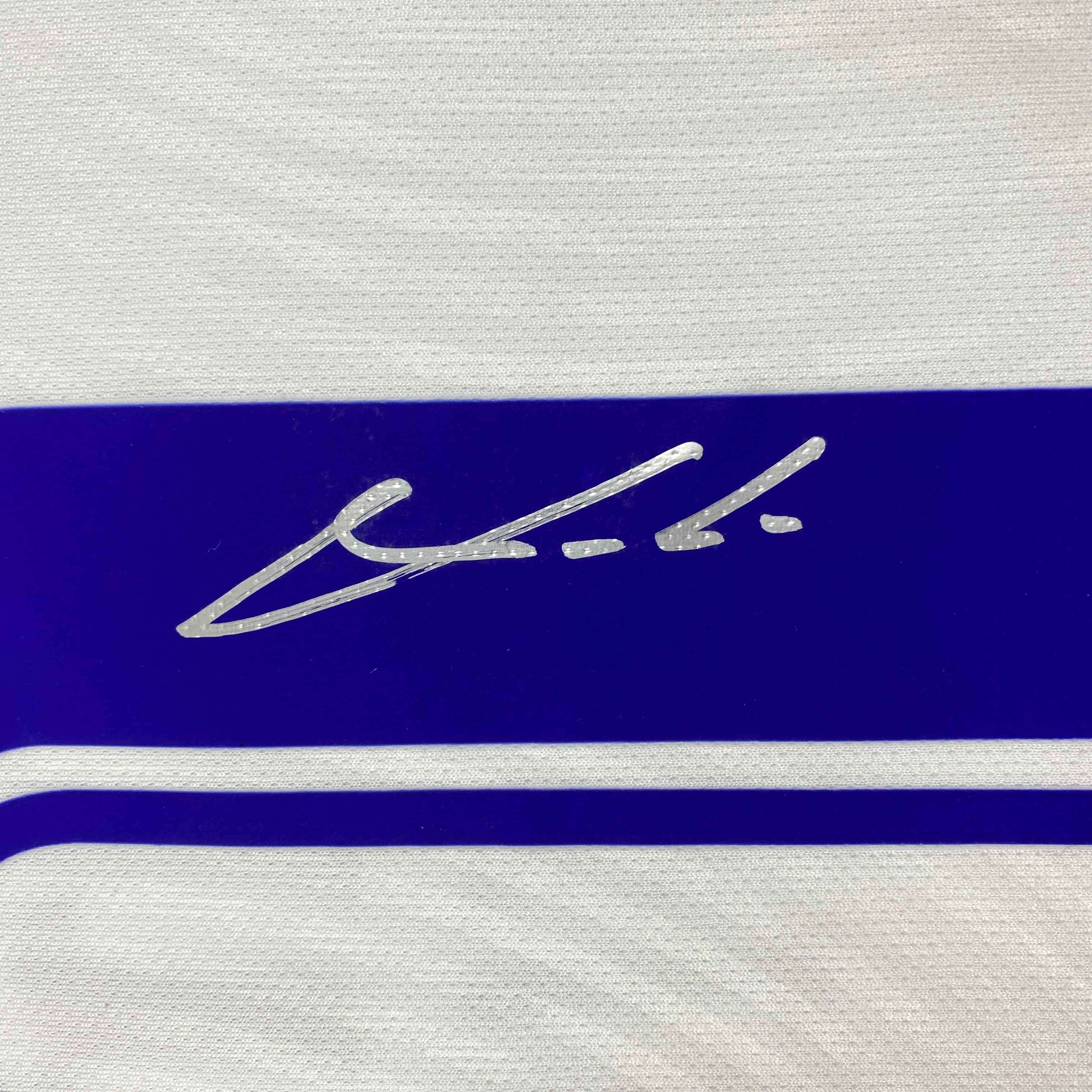 Autographed/Signed Luka Modric Real Madrid White Soccer Jersey Beckett BAS COA