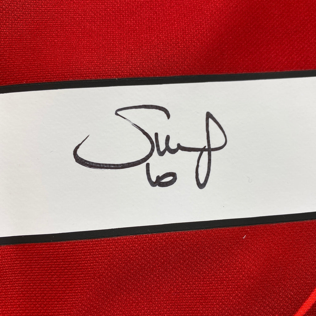 Autographed/Signed Sadio Mane Liverpool Red Soccer Jersey Beckett BAS COA