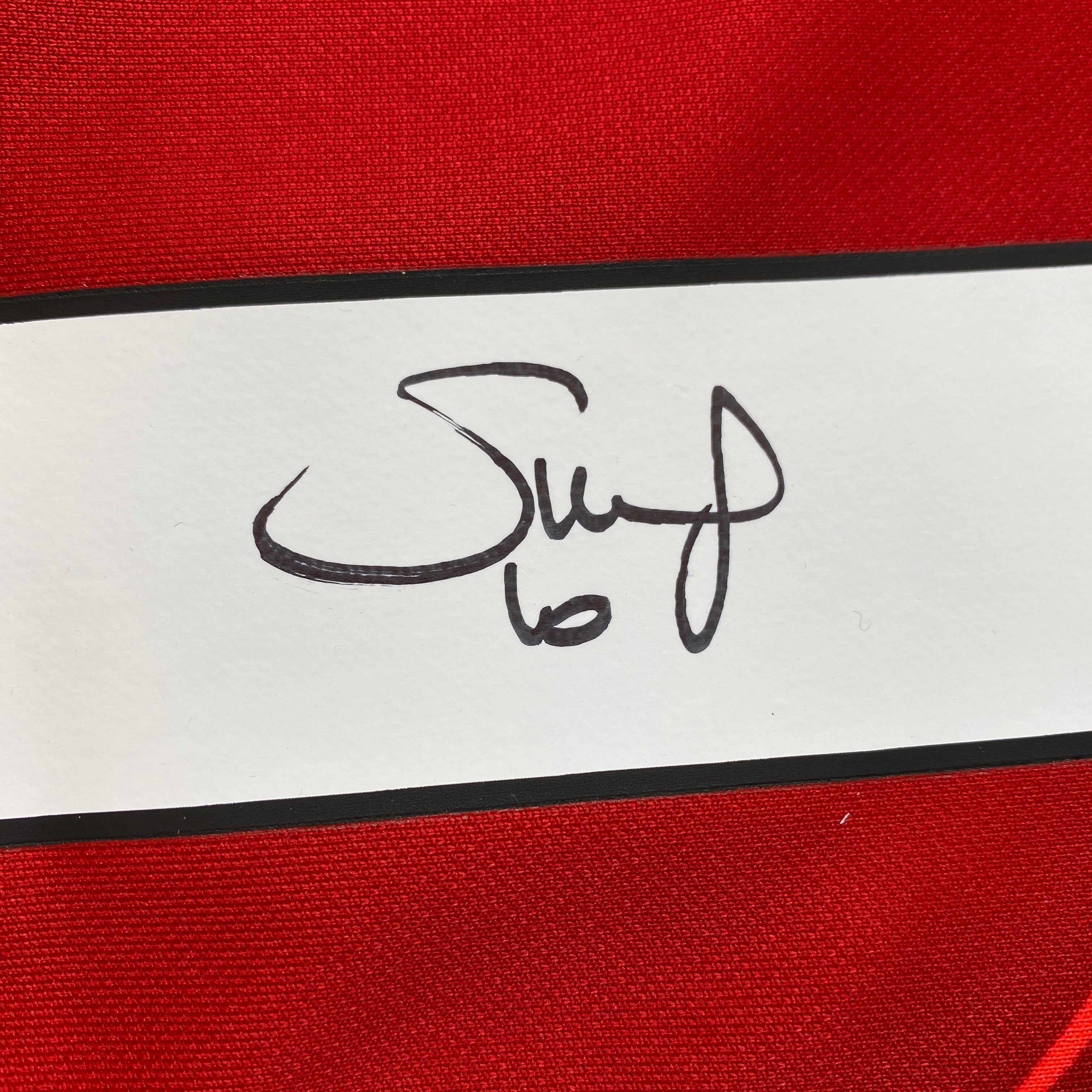 Autographed/Signed Sadio Mane Liverpool Red Soccer Jersey Beckett BAS COA