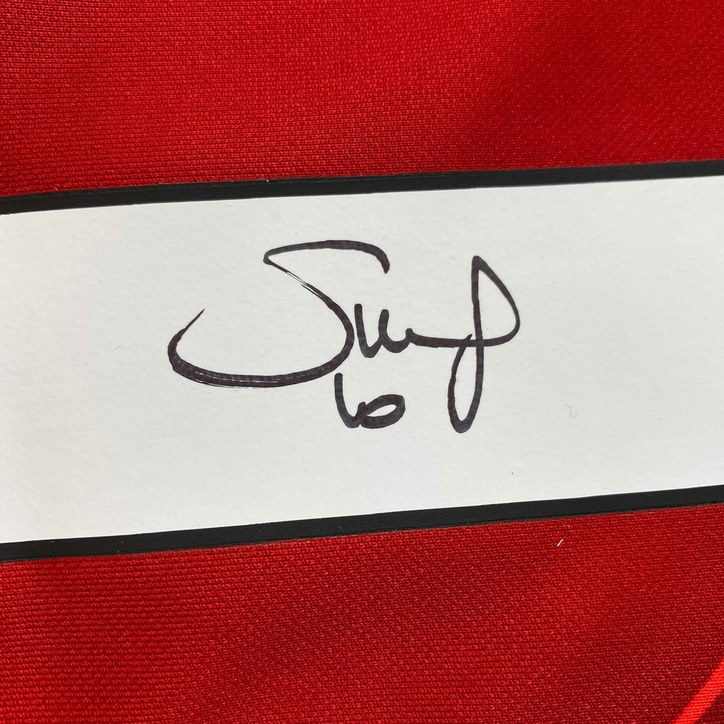 Autographed/Signed Sadio Mane Liverpool Red Soccer Jersey Beckett BAS COA