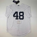 Autographed/Signed Anthony Rizzo New York Yankees Authentic Pinstripe Baseball Jersey Fanatics COA