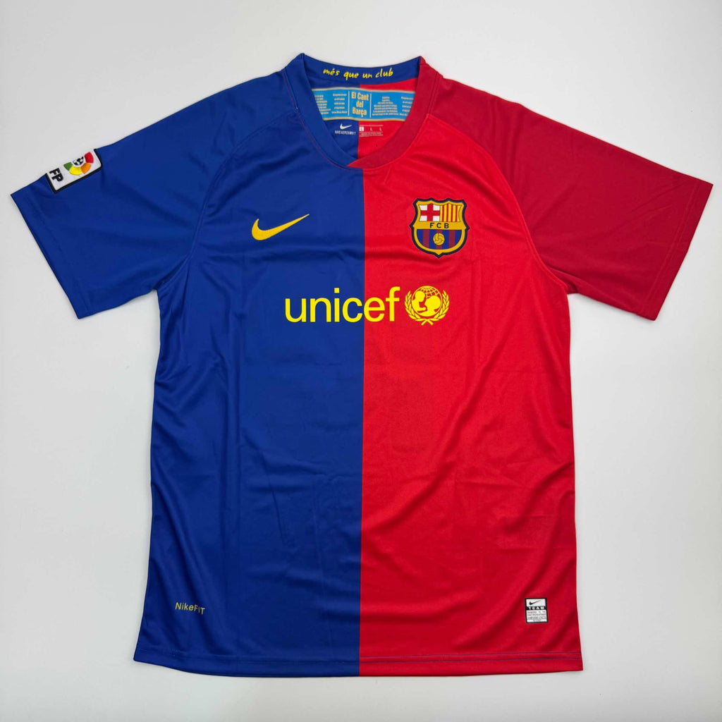 Autographed/Signed Thierry Henry FC Barcelona Blue Soccer Jersey Beckett BAS COA