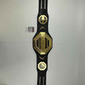 Autographed/Signed Israel Izzy Adesanya Black Replica UFC Championship Title Belt JSA COA