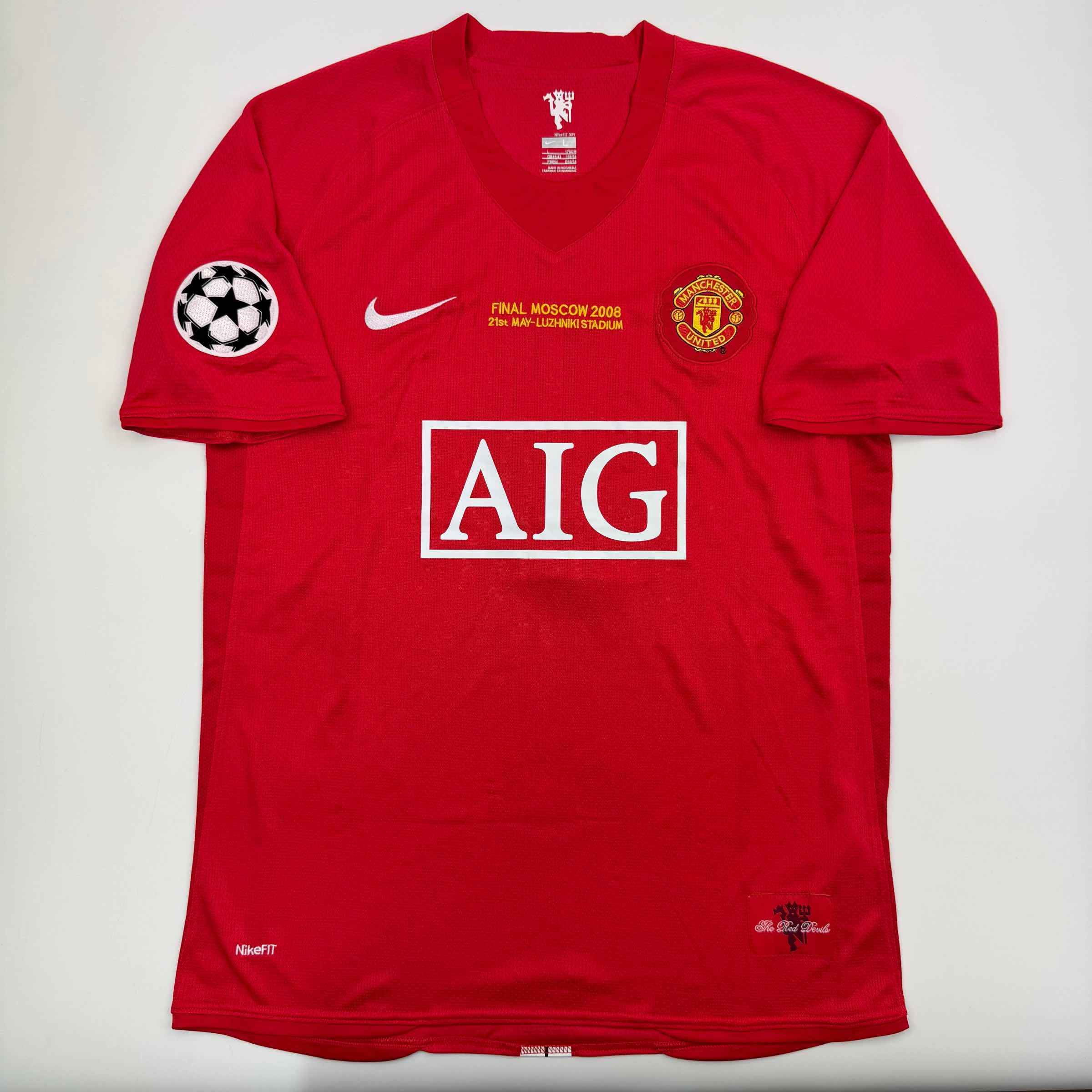 Autographed/Signed Cristiano Ronaldo Manchester United Red Soccer Jersey Beckett BAS COA