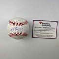 Autographed/Signed Gavin Lux Rawlings Official Major League Baseball ROML Fanatics COA