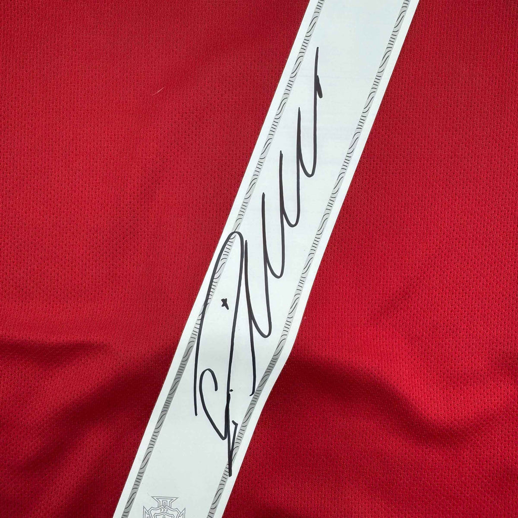 Autographed/Signed Cristiano Ronaldo Portugal Red World Cup Soccer Futbol Jersey Beckett BAS COA