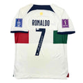 Autographed/Signed Cristiano Ronaldo Portugal World Cup Soccer Futbol Jersey Beckett BAS COA