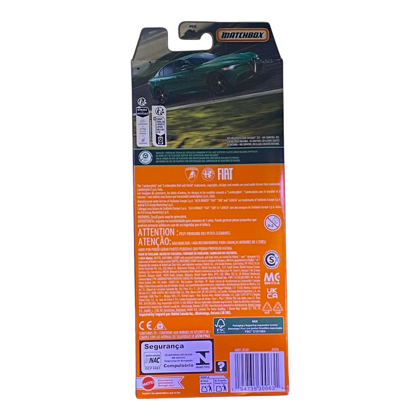 Matchbox Italian Roads 5 Pack Die-Cast Set