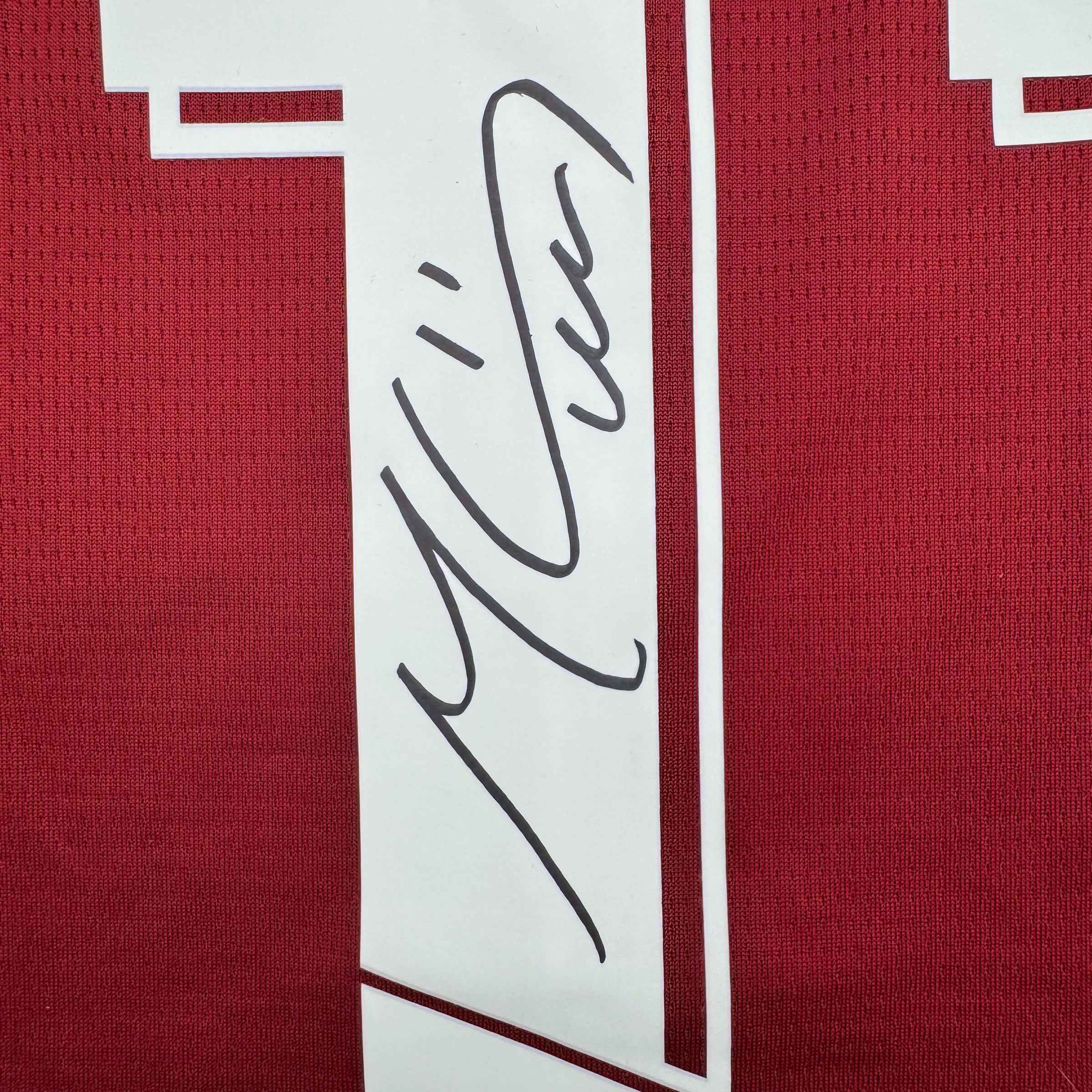 Autographed/Signed Mohamed Salah Liverpool Red Soccer Jersey Beckett BAS COA