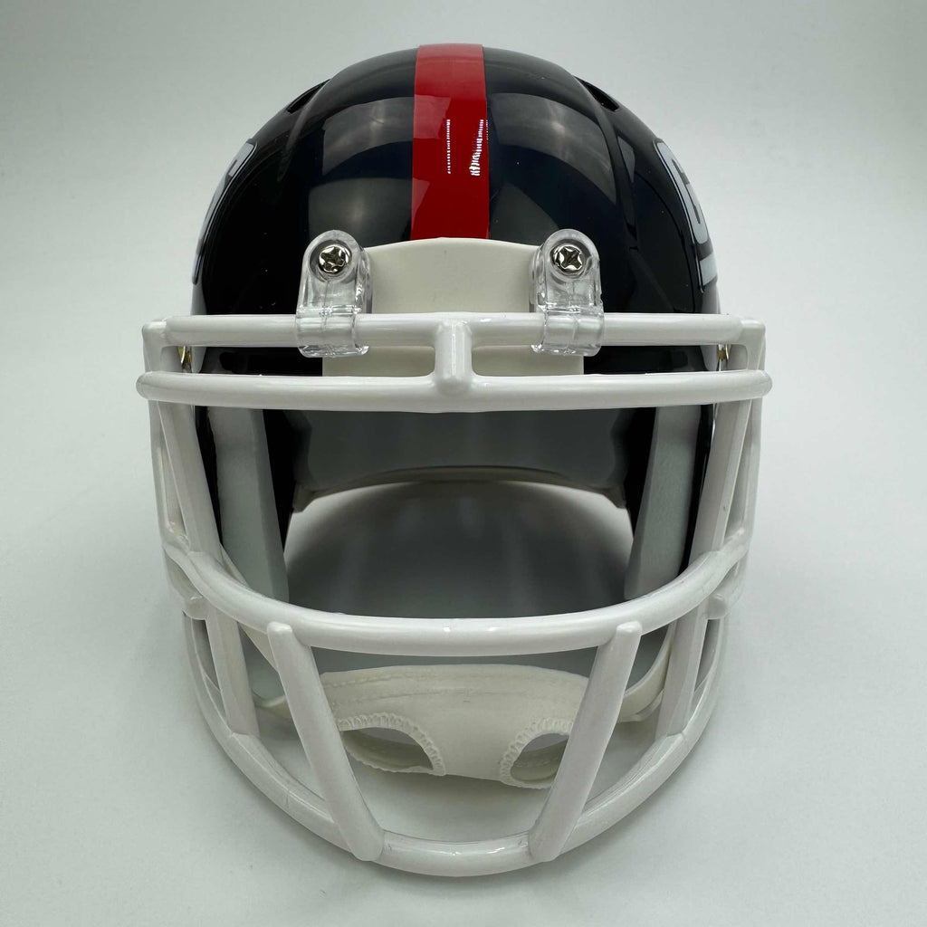 Autographed/Signed Lawrence Taylor New York Giants Retro Mini Football Helmet Beckett BAS COA