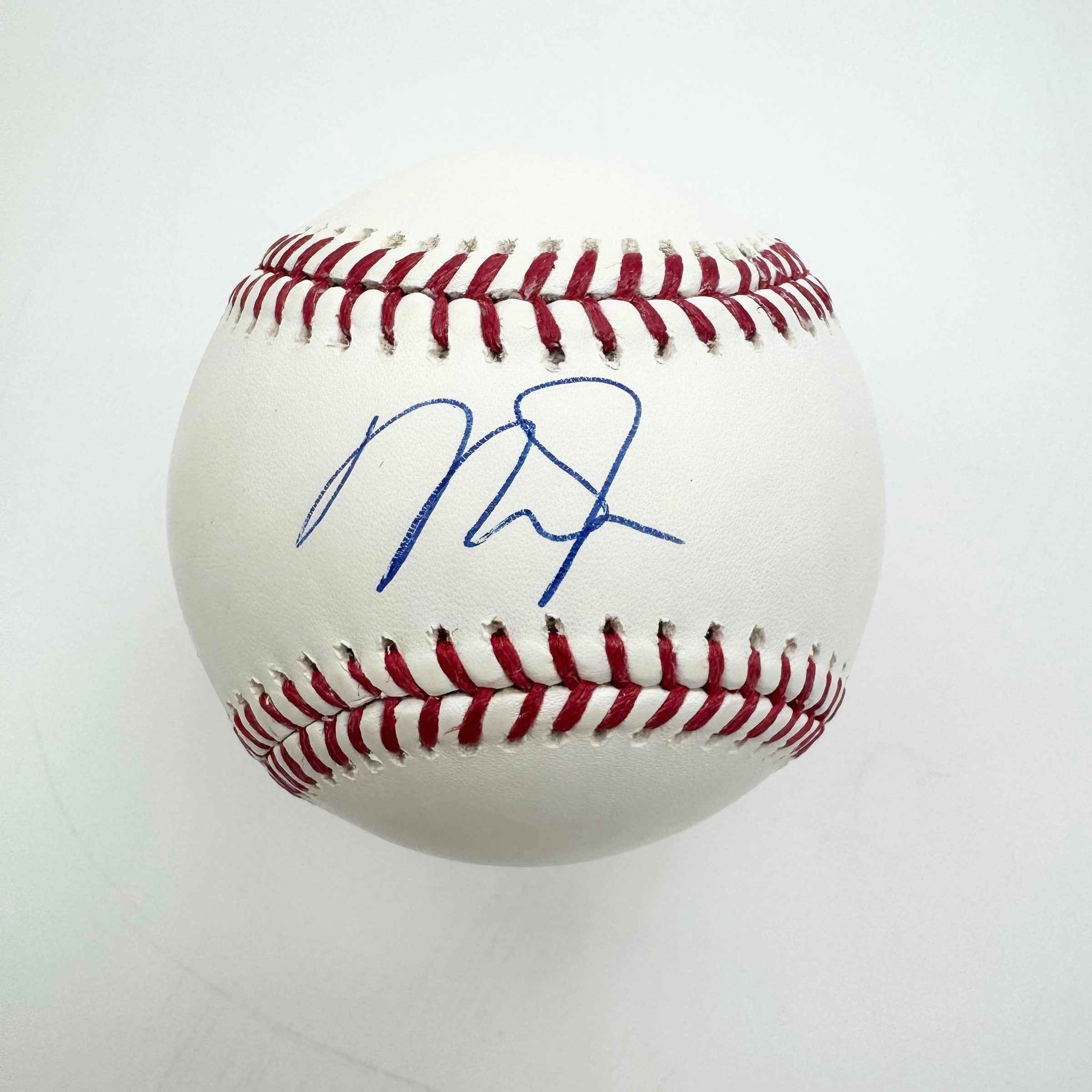 Autographed/Signed Mike Trout Rawlings Official Major League Baseball ROML Fanatics COA