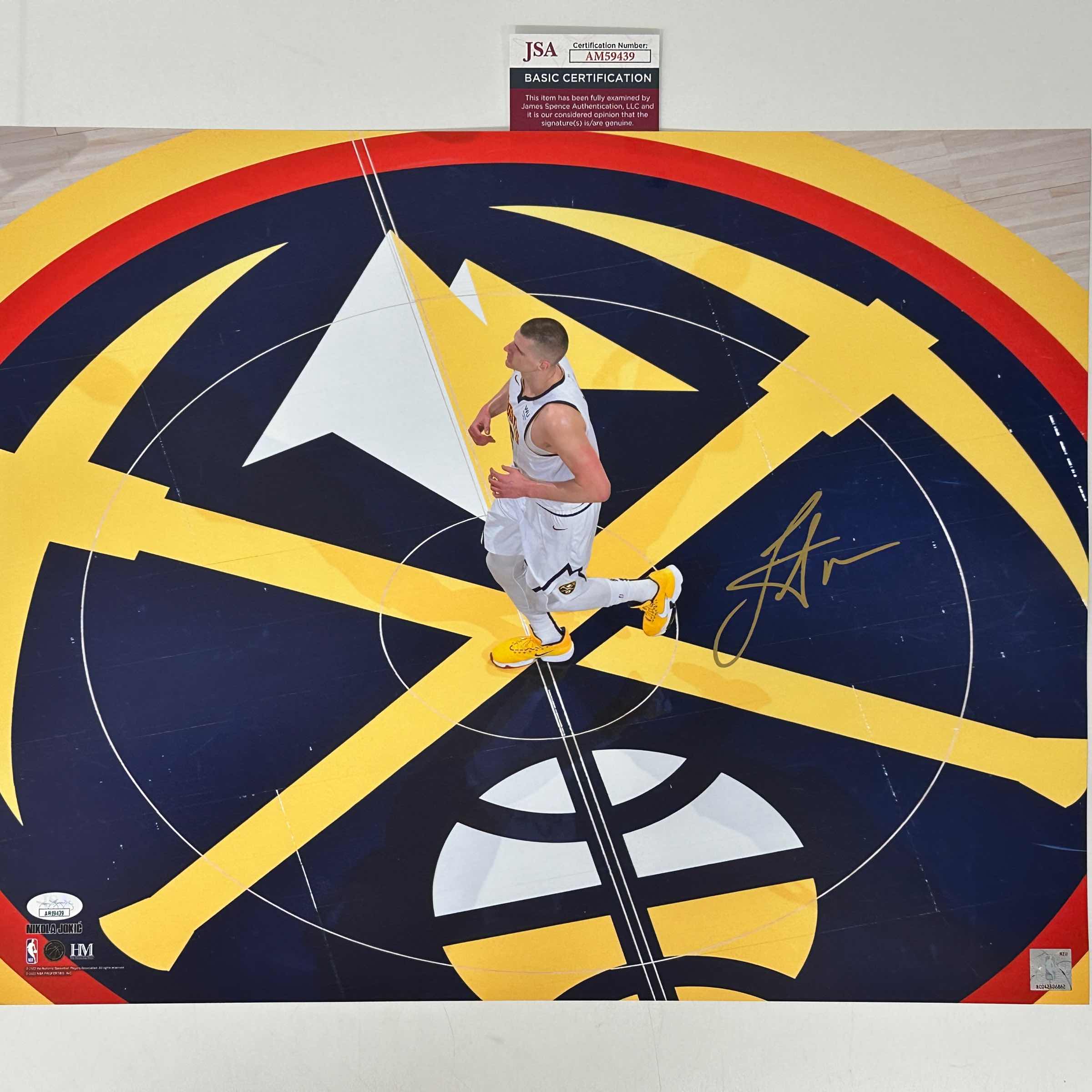 Autographed/Signed Nikola Jokic Denver Nuggets 16x20 Basketball Photo JSA COA #2