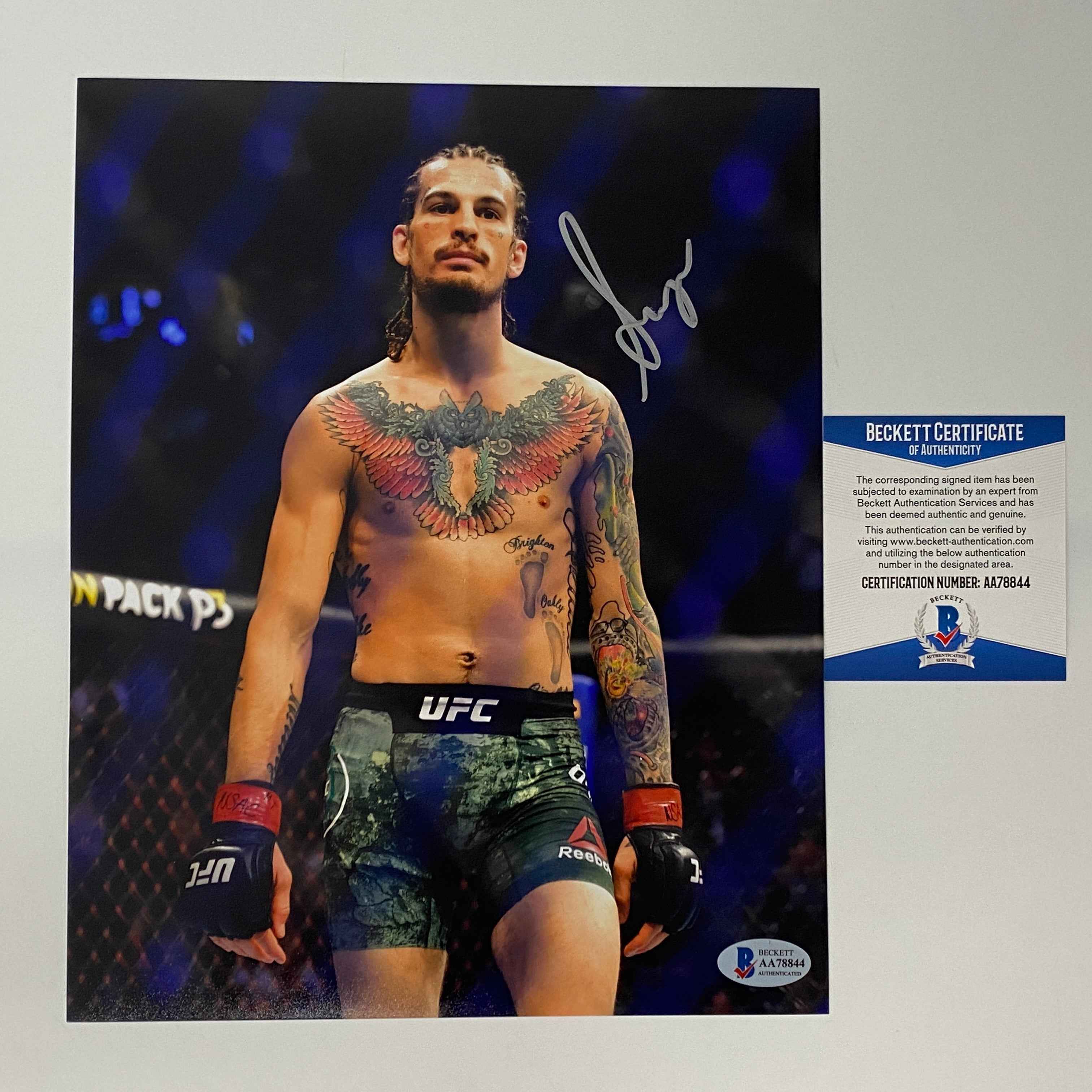 Autographed/Signed Sugar Sean O'Malley UFC MMA Ultimate Fighting 8x10 Photo Beckett BAS COA #2