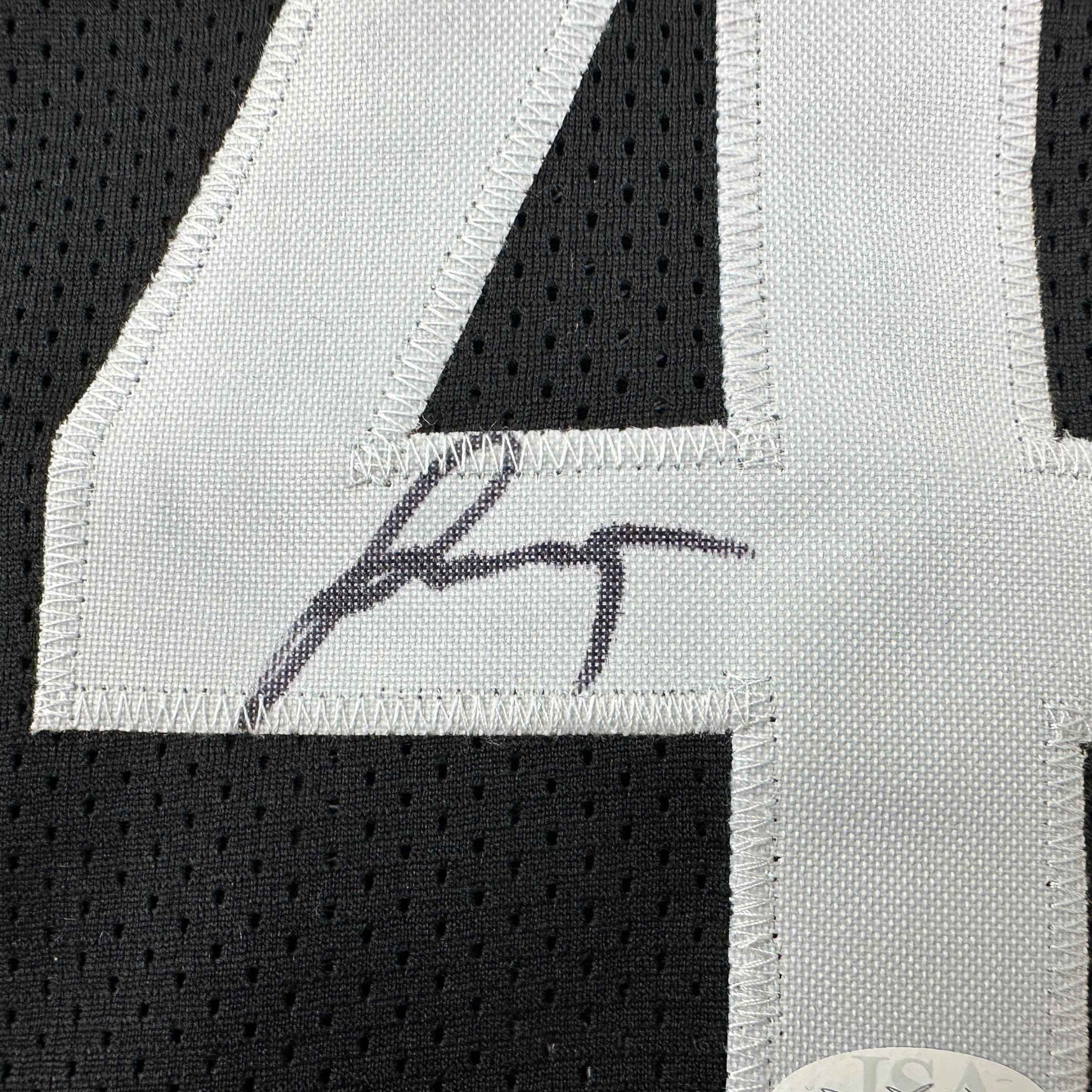 Autographed/Signed Jalen Green #4 Houston Black Basketball Jersey JSA COA