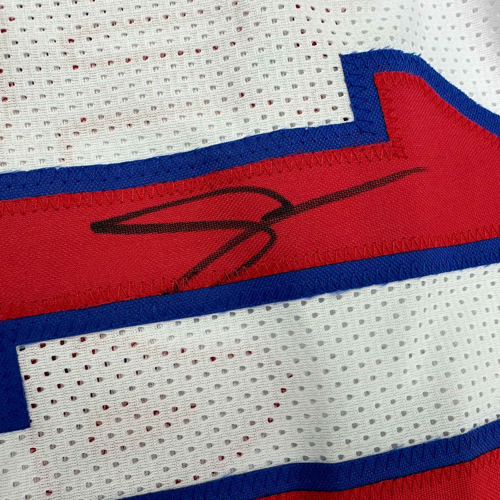 Autographed/Signed DeMar DeRozan Sacramento White Kansas City Retro Basketball Jersey Beckett BAS COA