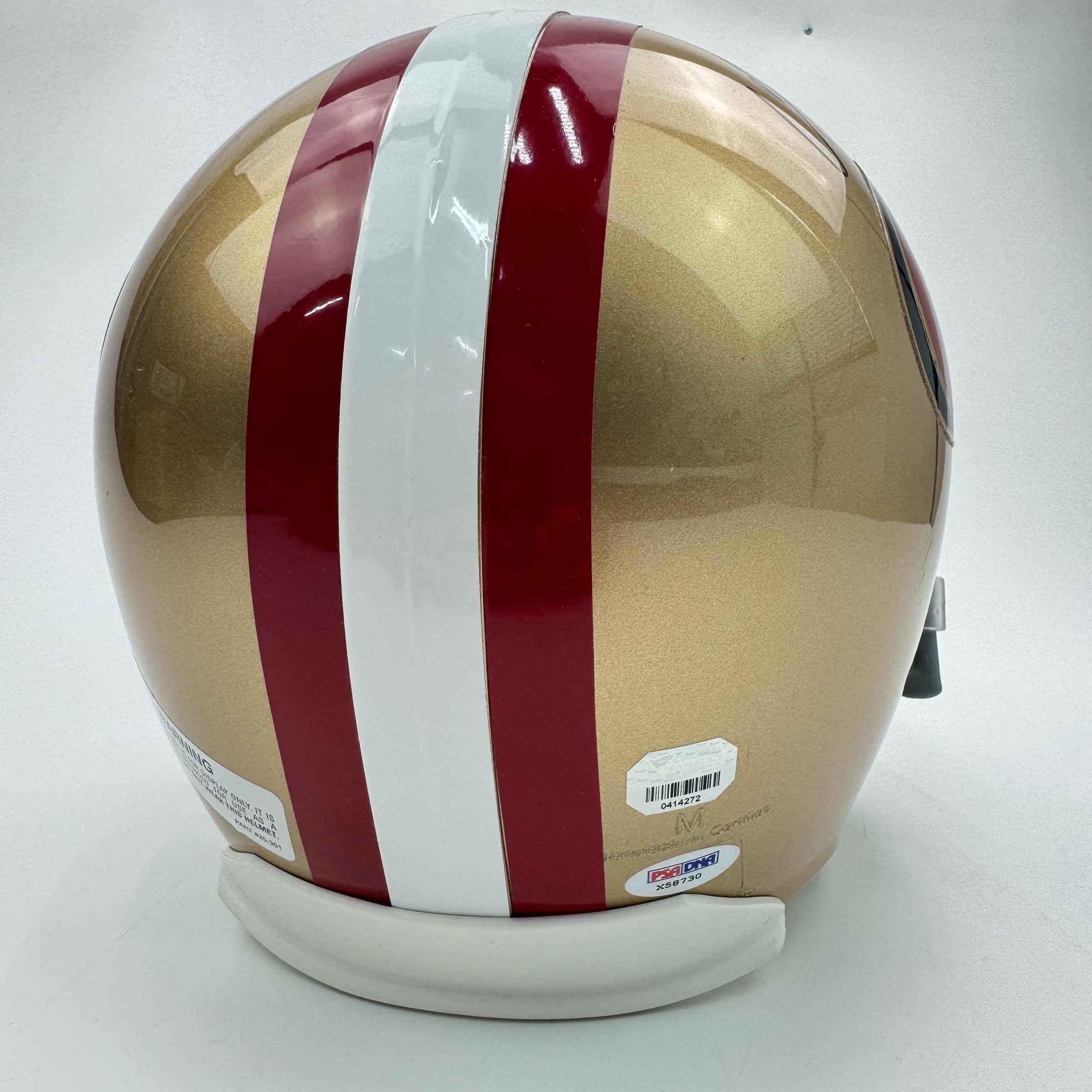 Autographed/Signed Colin Kaepernick San Francisco 49ers Full Size FS F/S Replica Football Helmet Fanatics COA