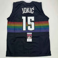 Autographed/Signed Nikola Jokic Denver Black Rainbow Basketball Jersey JSA COA