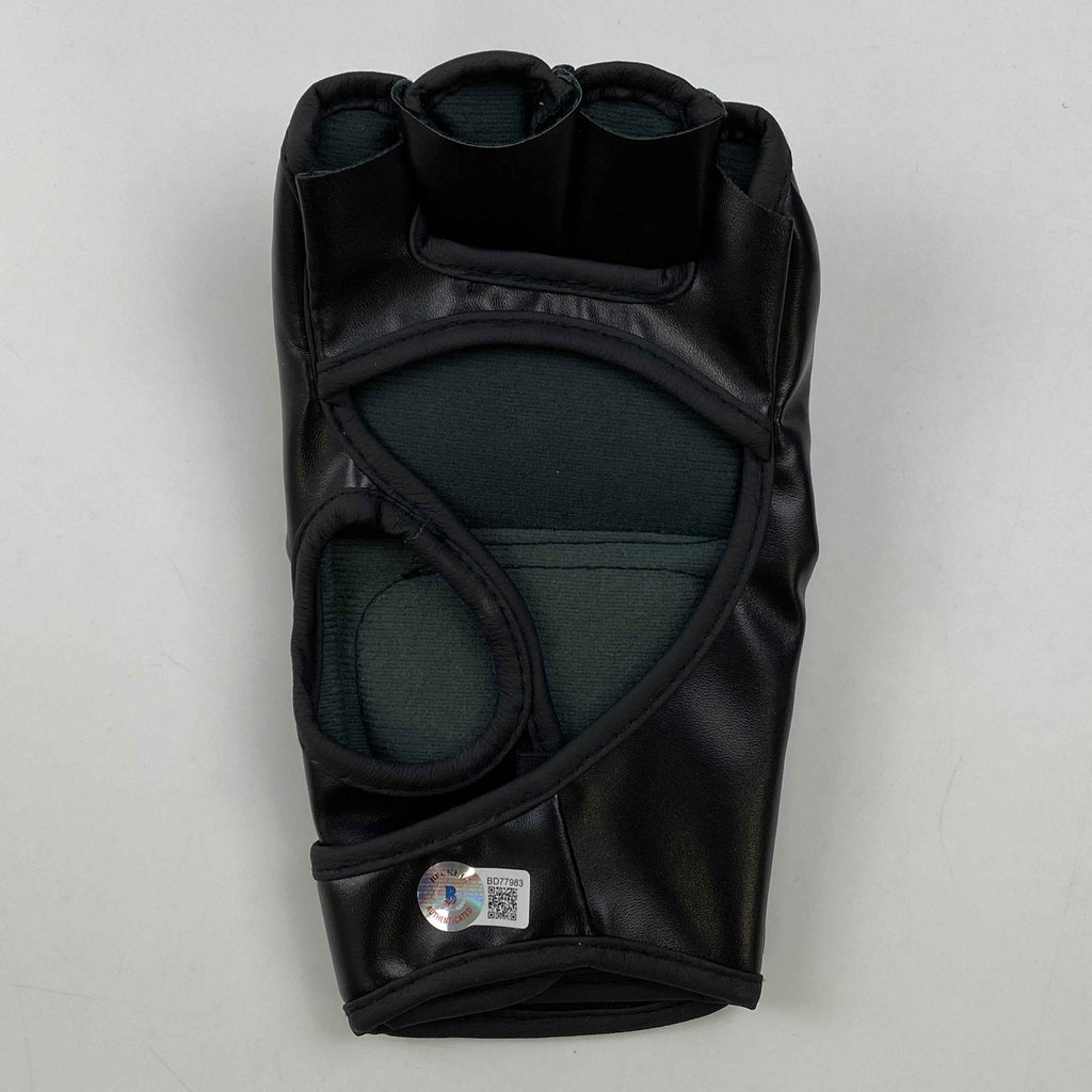 Autographed/Signed Nate Nathan Diaz UFC MMA Ultimate Fighting Black Glove Beckett BAS COA