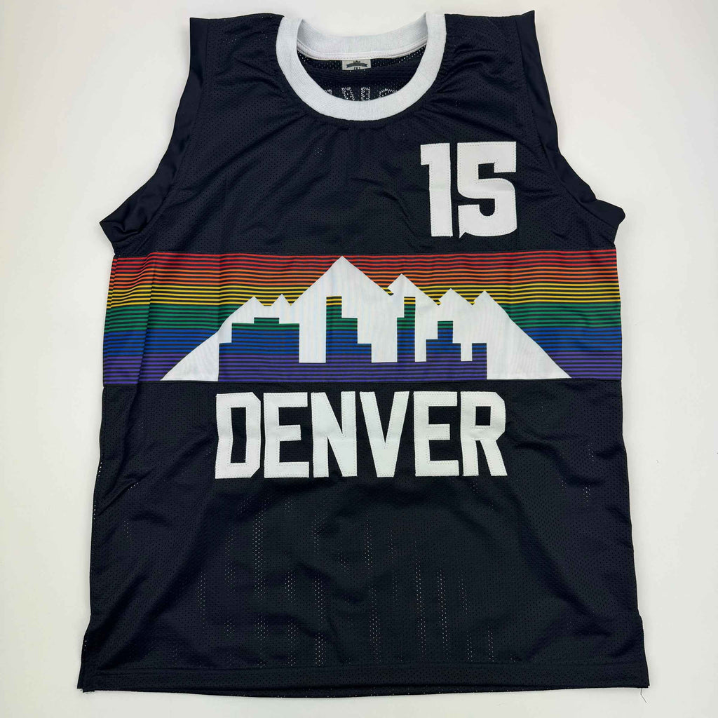 Autographed/Signed Nikola Jokic Denver Black Rainbow Basketball Jersey JSA COA