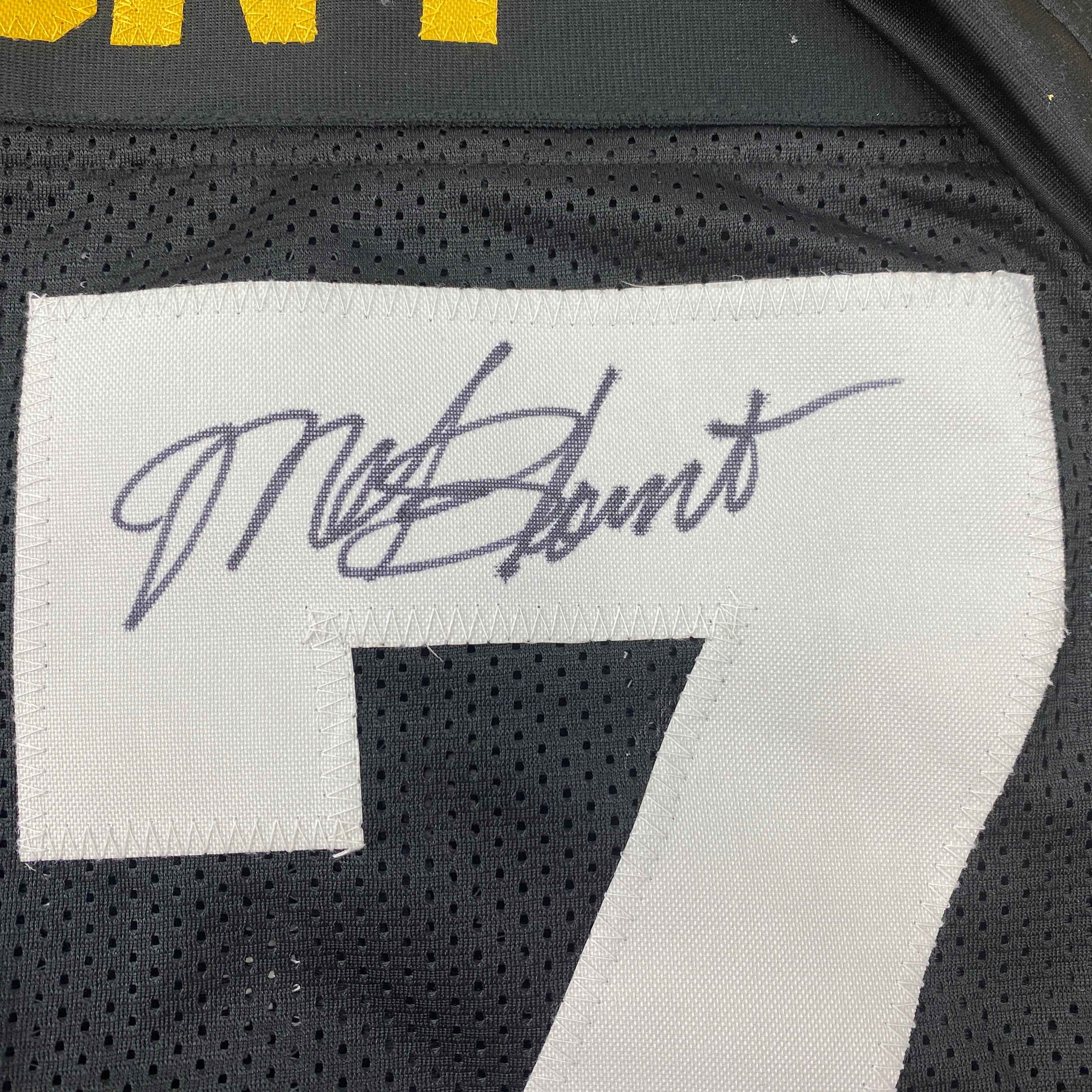 Autographed/Signed Mel Blount Pittsburgh Black Football Jersey JSA COA