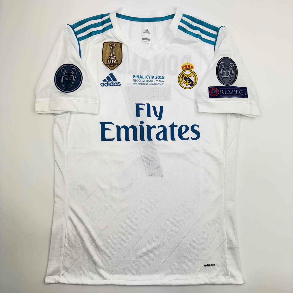 Autographed/Signed Cristiano Ronaldo Real Madrid White Soccer Jersey Beckett BAS COA