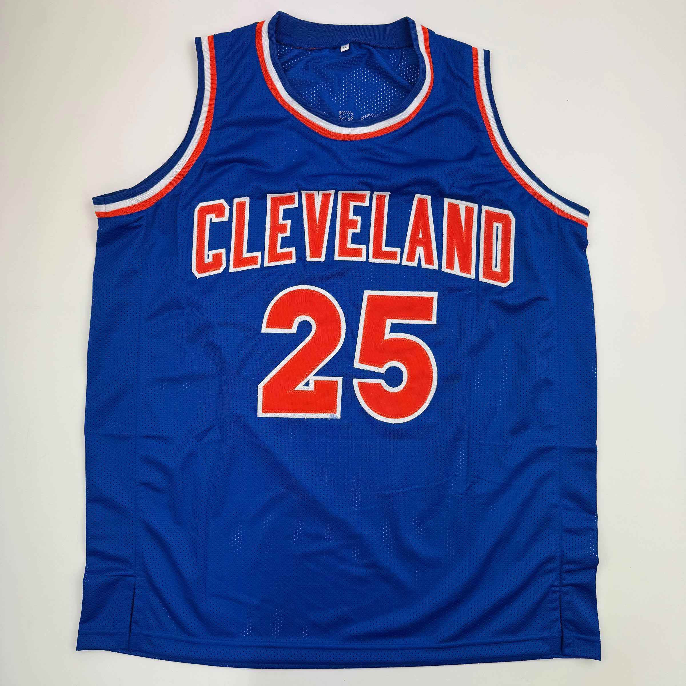 Autographed/Signed Mark Price Cleveland Blue Basketball Jersey Beckett BAS COA