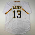 Autographed/Signed Ke'Bryan Hayes Pittsburgh White Baseball Jersey Beckett BAS COA