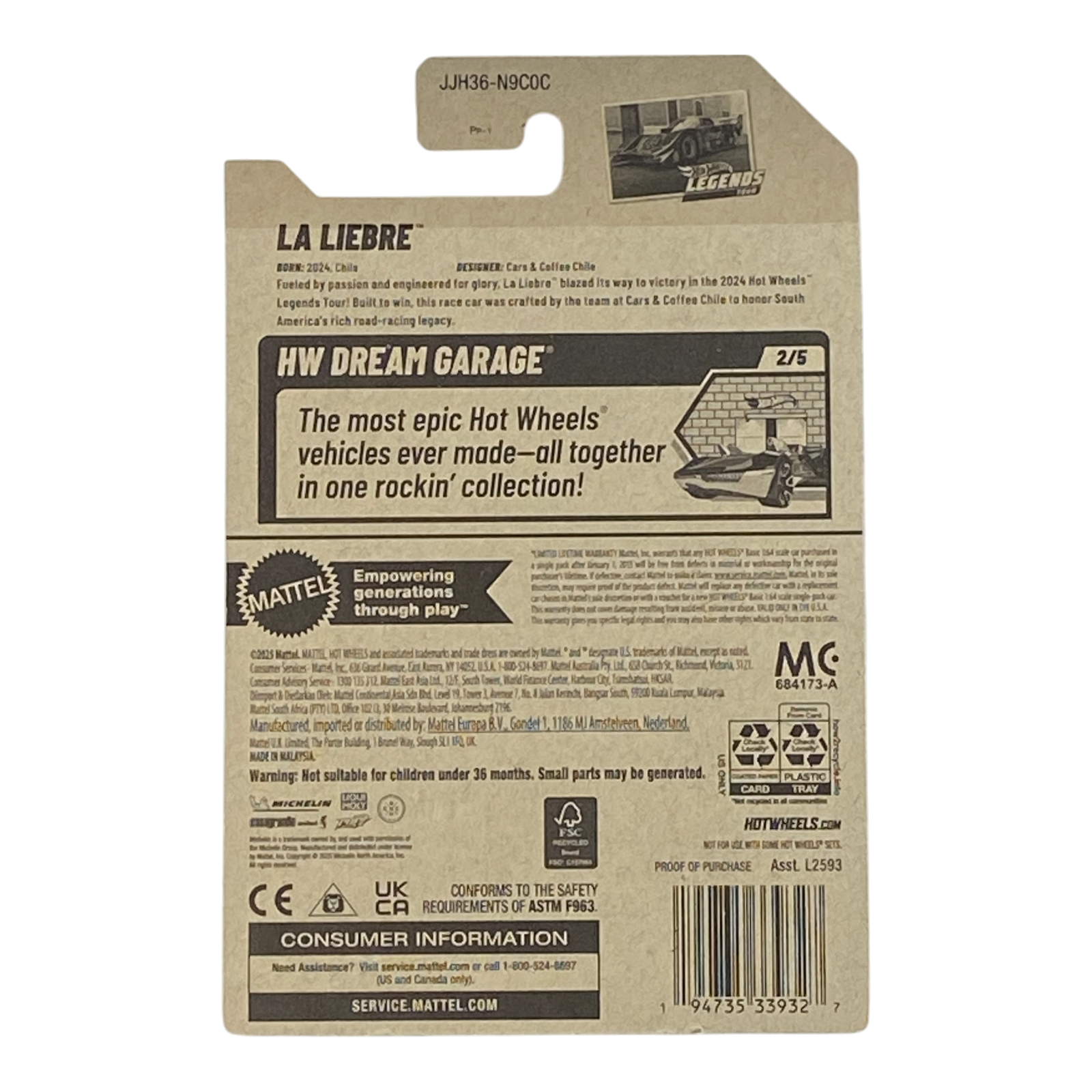 Hot Wheels La Liebre - HW Dream Garage Series 2/5