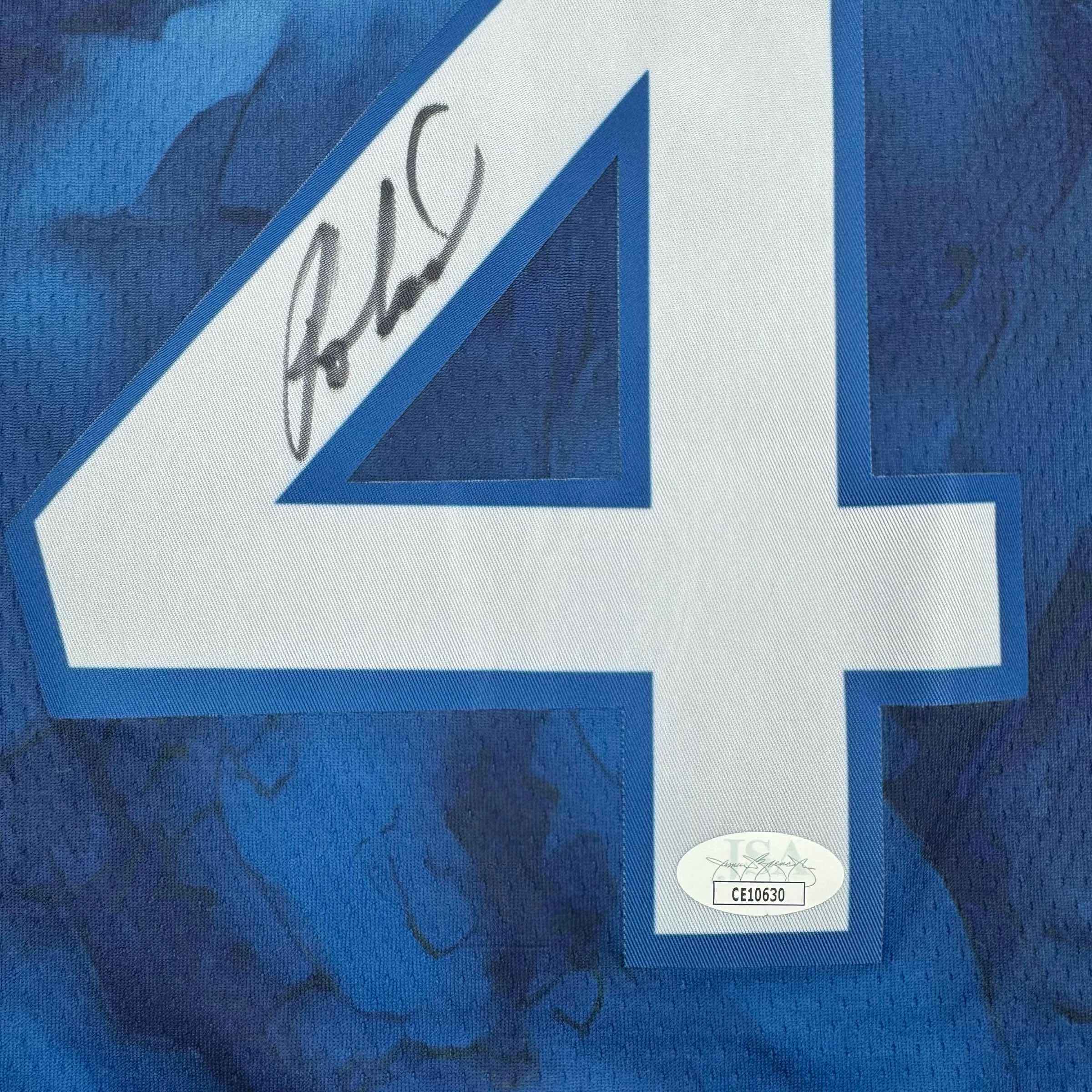 Autographed/Signed Rob Dillingham Minnesota Blue Basketball Jersey JSA COA
