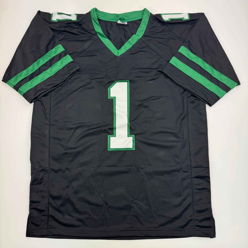 Autographed/Signed Ahmad Sauce Gardner New York Black Football Jersey Beckett BAS COA #2