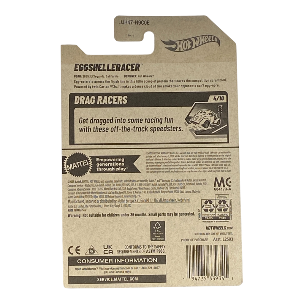 Hot Wheels EggShelleRacer - Drag Racers Series 4/10