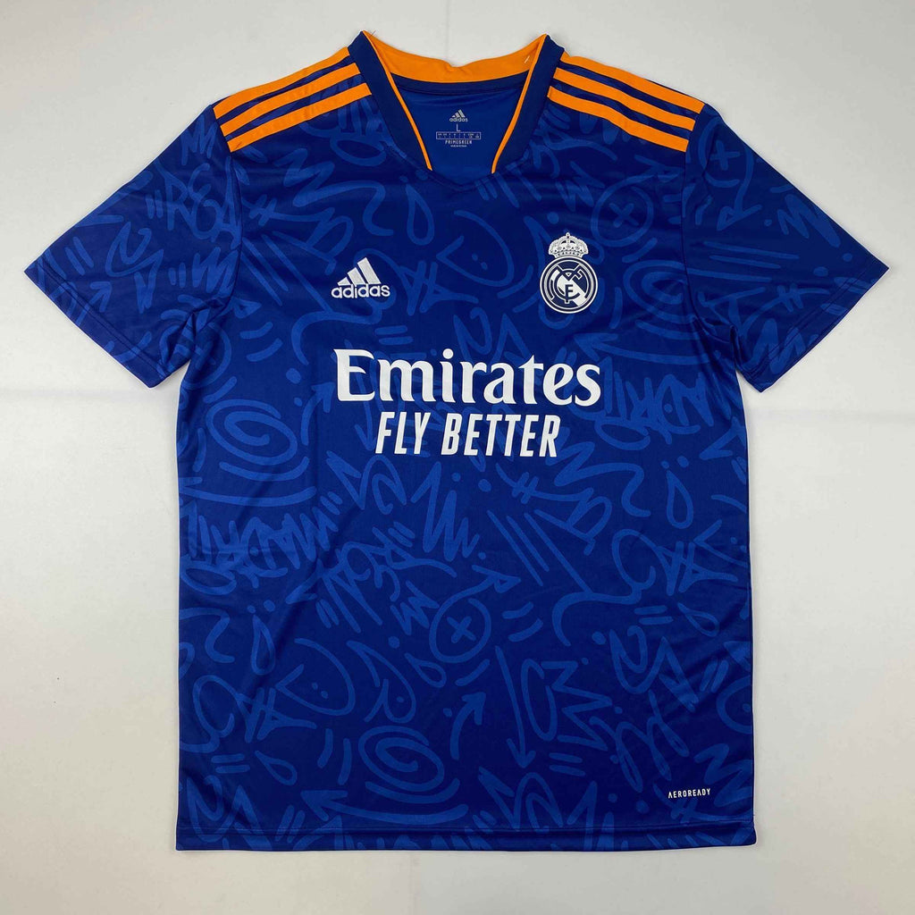 Autographed/Signed Vini Vinicius Jr. Real Madrid Blue Soccer Jersey Beckett BAS COA