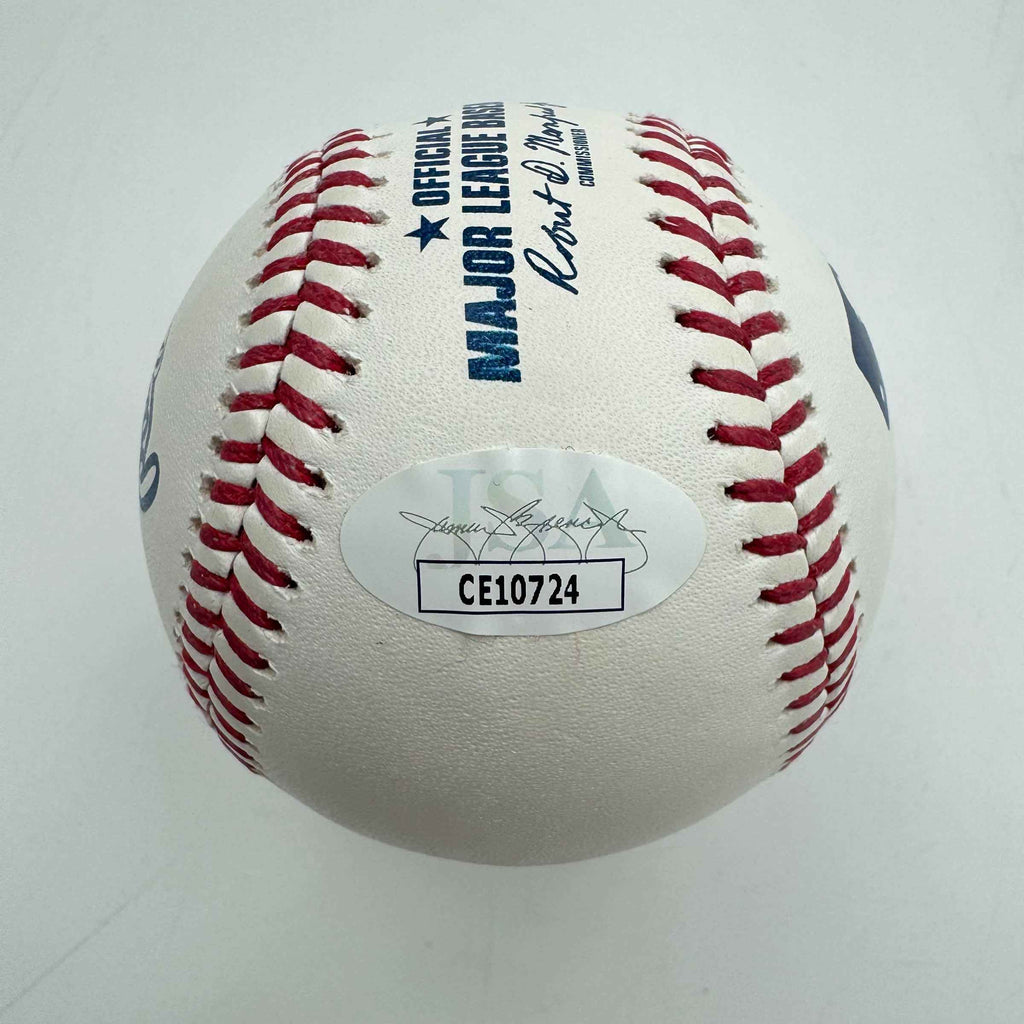 Autographed/Signed Royce Lewis Rawlings Official Major League Baseball ROML JSA COA