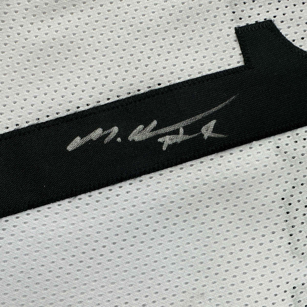 Autographed/Signed Mikal Bridges Brooklyn White Basketball Jersey Beckett BAS COA
