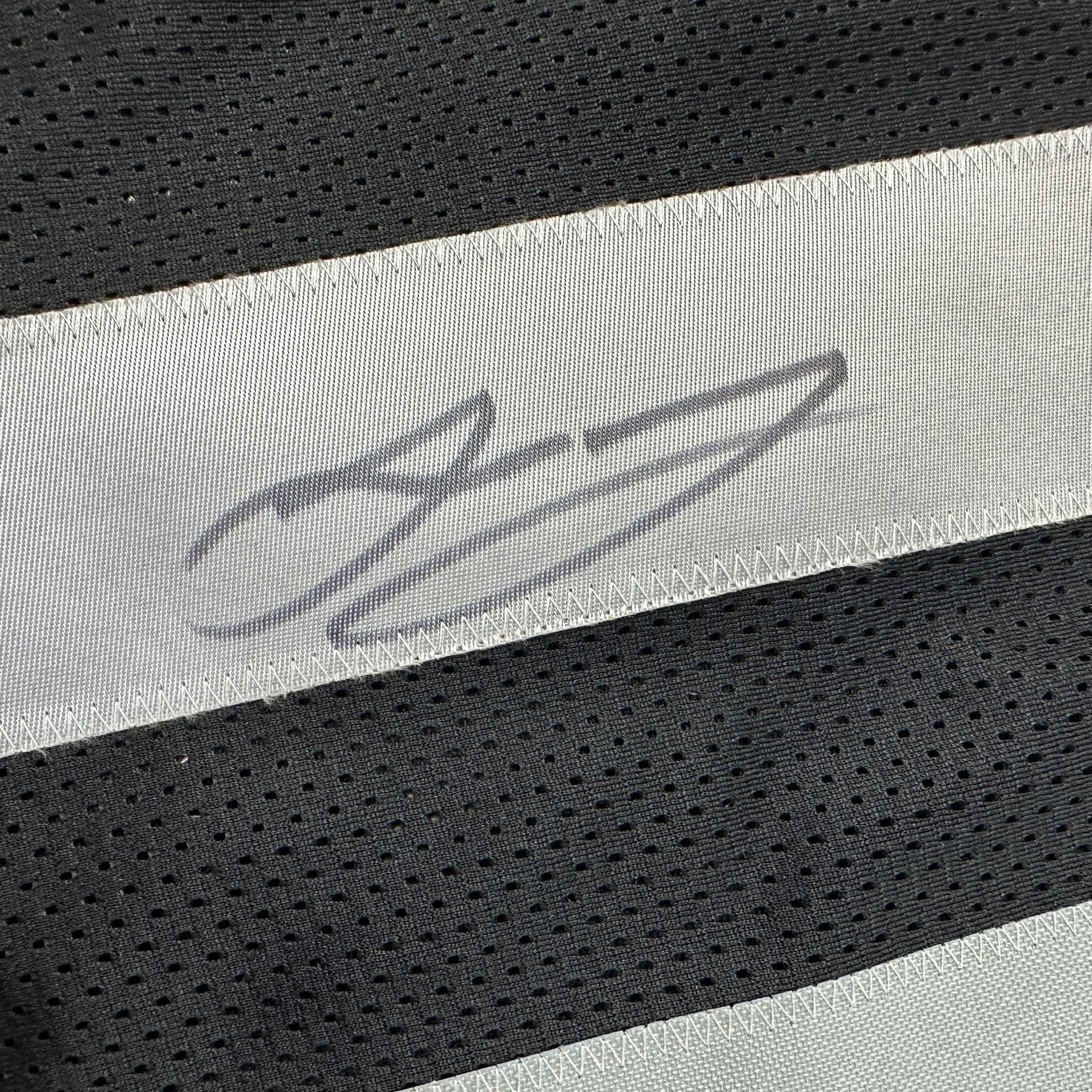 Autographed/Signed Jakobi Meyers Las Vegas Oakland Black Football Jersey Beckett BAS COA